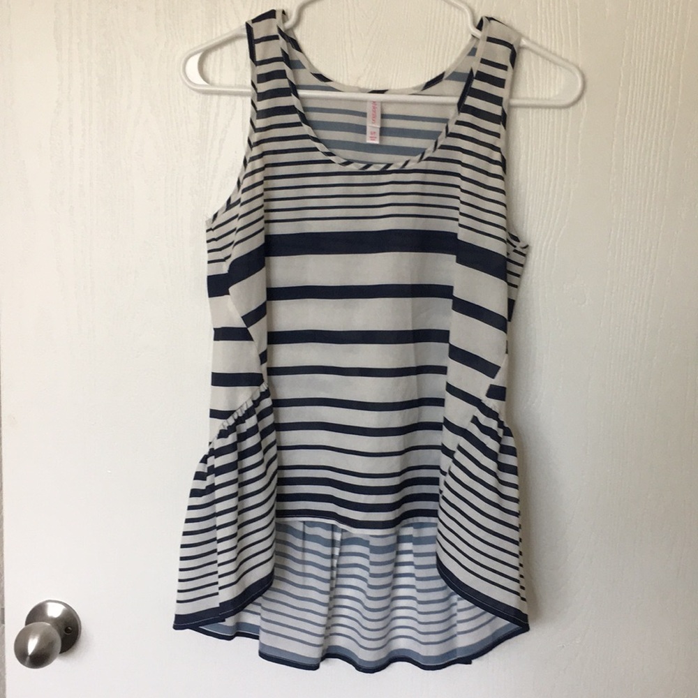 Xhilaration Small Stripe Shear Blouse